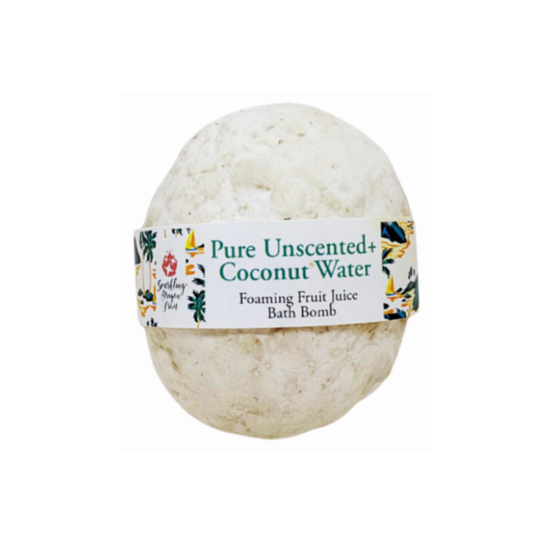 Pure Unscented + Coconut Water Foaming Fruit Juice Bath Bomb Gift Set - Image 2